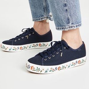 Keds x Rifle Paper Co. Triple Kick Strawberry Fields Sneakers